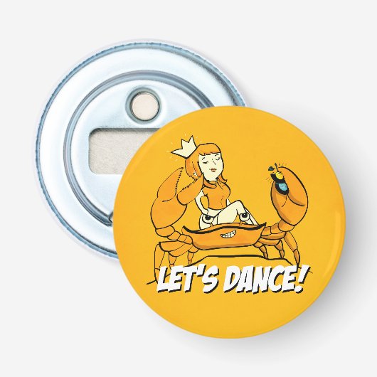 Queen Crab Reggae Girl Button Flesopener (Voorkant)