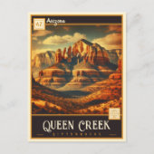 Queen Creek, Arizona | Carte postale Vintage (Devant)