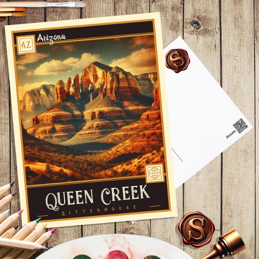 Queen Creek, Arizona | Carte postale Vintage