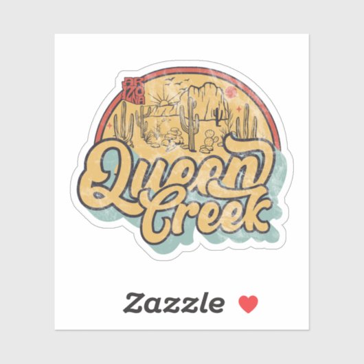 Queen Creek, Arizona Sticker (Vel)