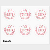 Queen Crown Laptop Stickers (Vel)
