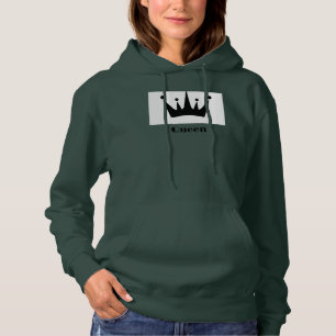 Queen Custom Text Crown Image Sweat - shirt à capu