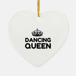 QUEEN DANCING KERAMISCH ORNAMENT