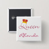 Queen Design Button (Voorkant /achterkant)