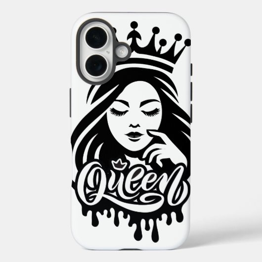 Queen Design – Elegant Royal Crown Case-Mate iPhone Case (Achterkant)