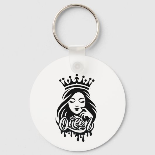 Queen Design – Elegant Royal Crown Sleutelhanger (Voorkant)