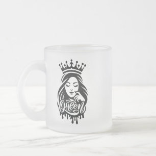 Queen Design – Elegante Koninklijke Kroon Matglas Koffiemok