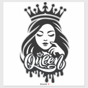 Queen Design – Elegante Koninklijke Kroon Sticker