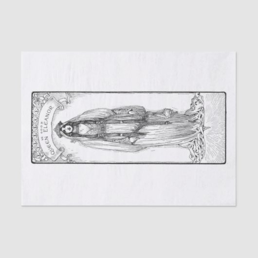 Queen Eleanor Tissuepapier (Voorkant)