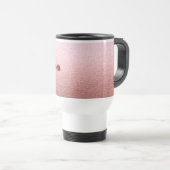 Queen Elegant Rose Gold Travel Mug (Devant droit)