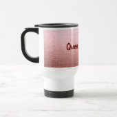 Queen Elegant Rose Gold Travel Mug (Gauche)