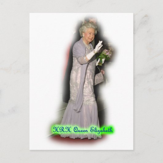 QUEEN Elizabeth Briefkaart (Voorkant)