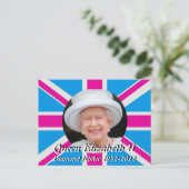 Queen Elizabeth Diamond Jubilee briefkaart (Staand voorkant)