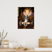 Queen Elizabeth I & Her Boston Terrier Poster (Keuken)
