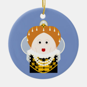 Queen Elizabeth I Keramisch Ornament