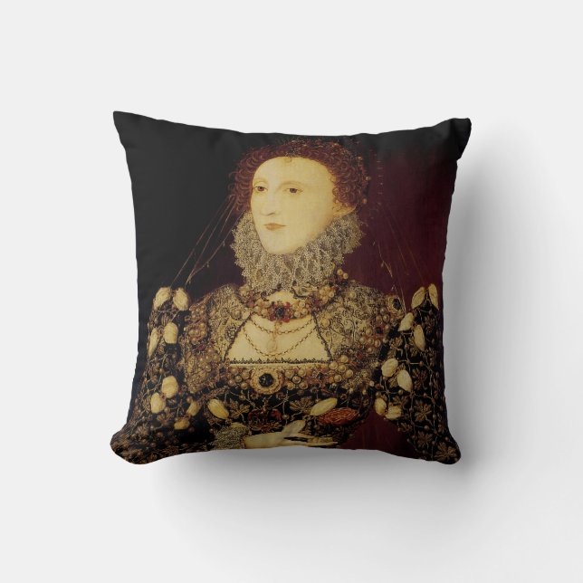 Queen Elizabeth I Kussen (Voorkant)