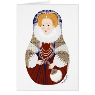 Queen Elizabeth I of England Matryoshka Kaart