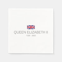 Queen Elizabeth II Paper Napkin