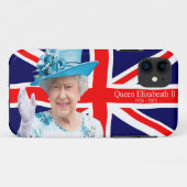 Queen Elizabeth ll iPhone Case (Achterkant (horizontaal))