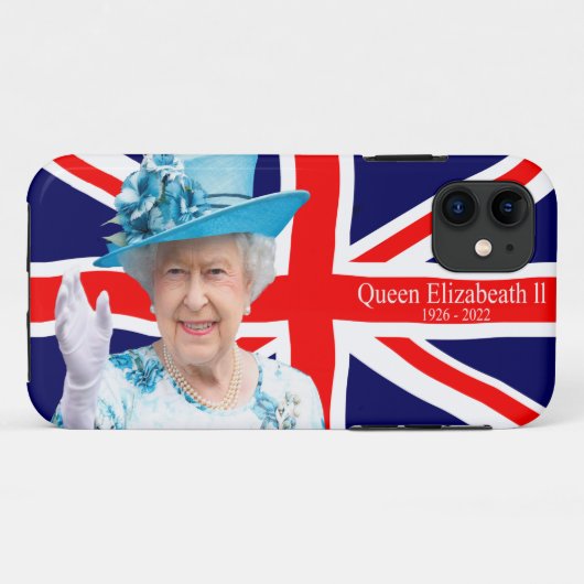 Queen Elizabeth ll iPhone Case (Achterkant (horizontaal))