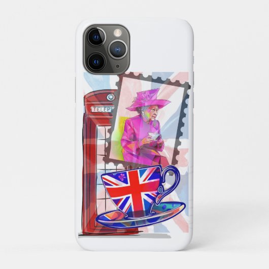 Queen Elizabeth- London Tourist Big Ben Case-Mate iPhone Case (Achterkant)