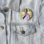 Queen Elizabeth Ronde Button 5,7 Cm (In situ)