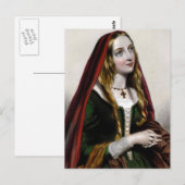 Queen Elizabeth Woodville Briefkaart (Voorkant / Achterkant)