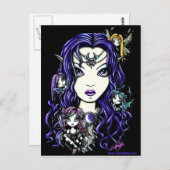 Queen Fae Dark Faery Goddess briefkaart (Voorkant / Achterkant)
