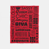 Queen Fleece Blanket (Voorkant)