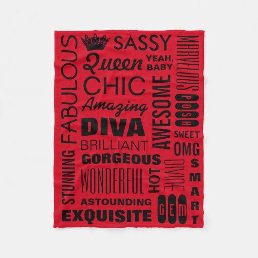 Queen Fleece Blanket Deken (Voorkant)