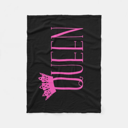 "Queen" Fleece Blankets Deken (Voorkant)