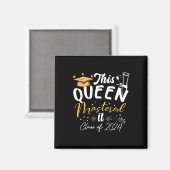 Queen gemasterd het CL van 2024 Masters Afstuderen Magneet (Voorkant / Achterkant)