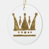 Queen Golden Crown Ornament (Links)