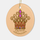Queen Grandma Keramisch Ornament (Links)