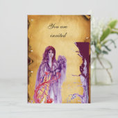 QUEEN GUINEVERE, bruin perkament Kaart (Staand voorkant)