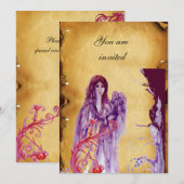 QUEEN GUINEVERE, bruin perkament Kaart (Voorkant / Achterkant)