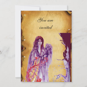 QUEEN GUINEVERE, bruin perkament Kaart