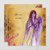 QUEEN GUINEVERE, bruin perkament Kaart (Voorkant / Achterkant)