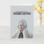 Queen Happy Birthday Kaart (Gele Bloem)