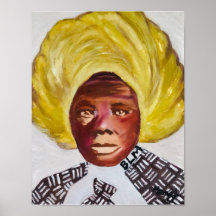 Queen Harriet Tubman 11x14 White Poster