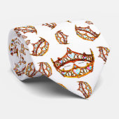 Queen Hearts Gold Couronne Tiara motif cravate bla (Roulé)
