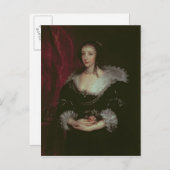 Queen Henrietta Maria Briefkaart (Voorkant / Achterkant)