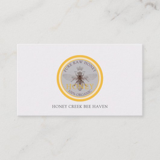 Queen Honey Bee Carte de visite (Devant)