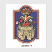 Queen Jane Seymour Royal Badge Phoenix Sticker (Vel)