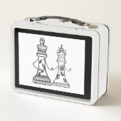 Queen & King Love Chess Metal Lunchbox (Dos)