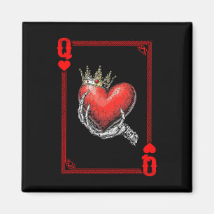 Queen King Of Hearts Speelkaart Koppel Matching Magneet