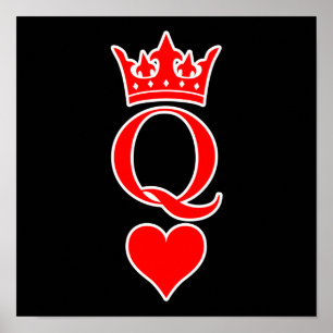 Queen Love Valentijn Romantic Valentijnsdag Coupl Poster