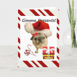 Queen Lulu Christmas Kaart! Feestdagen Kaart