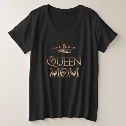 Queen Ma Grote Maat T-shirt (Design voorkant)