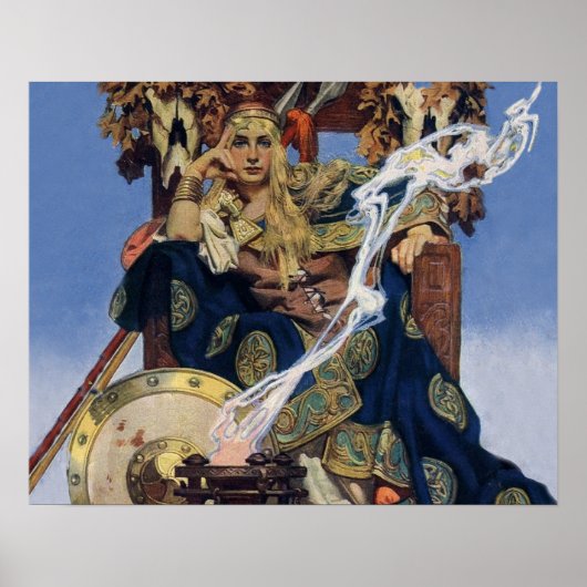 Queen Maeve Warrior Princess Fantasy Art Poster (Voorkant)